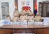 अफगान नागरिक सहित 7 व्यक्ति 10 आधुनिक हथियारों, 5 किलो हेरोइन और 30 लाख रुपये की हवाला राशि समेत गिरफ्तार