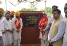 जल संसाधन मंत्री बरिंदर कुमार गोयल द्वारा गांव संधू कलां और भगतपुरा में 82 करोड़ की लागत वाली नहरी परियोजनाओं का उद्घाटन