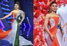 ‘मिस यूनिवर्स इंडिया’ पेजेंट में तिरंगे वाली ड्रेस पहन पहुंची उर्वशी रौतेला, ‘इंडियन फ्लैग कोड’ का उल्लंघन करने का लगा आरोप