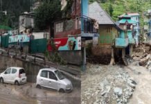 हिमाचल में भारी बारिश से तबाही, स्कूल-कॉलेज बंद; अगले चार दिनों तक बारिश की संभावना