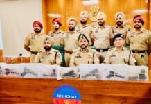 पंजाब पुलिस को बड़ी सफलता; तीन उत्तराखंड निवासियों सहित चार व्यक्ति गिरफ्तार; सात आधुनिक पिस्तौलें बरामद