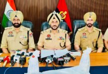 सीमा पार से हथियार और विस्फोटक तस्करी नेटवर्क का पर्दाफाश; एक AK-47 राइफल और दो हैंड ग्रेनेड सहित एक व्यक्ति गिरफ्तार