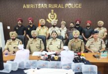 अमृतसर में एम-16 राइफल, दो जिगाना पिस्तौल सहित 10 अत्याधुनिक हथियार बरामद; चार काबू