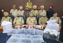 अमृतसर में सेना के जवान समेत सात गिरफ्तार, 14 पिस्तौल और 20 किलो हेरोइन बरामद